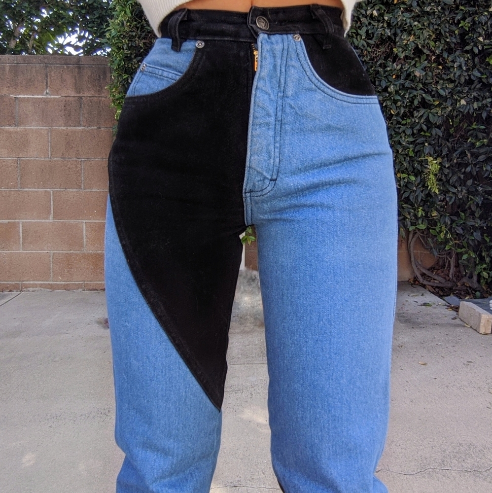 Two tone jeans Vintage quarter horse size zero